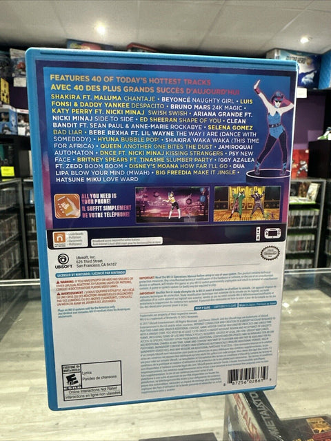 Just Dance 2018 (Nintendo Wii U, 2017) CIB Complete Tested!