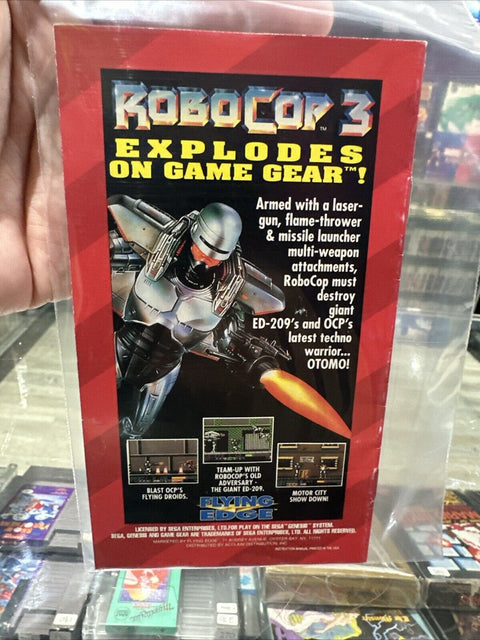 *Manual Only* Robocop 3 - Sega Genesis Instruction Booklet