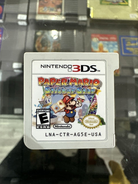 Paper Mario: Sticker Star (Nintendo 3DS, 2012) - Cartridge Only - Tested Working