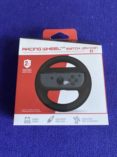 NEW! Hyperkin Racing Wheel For Nintendo Switch Joy Con Controller Attachment