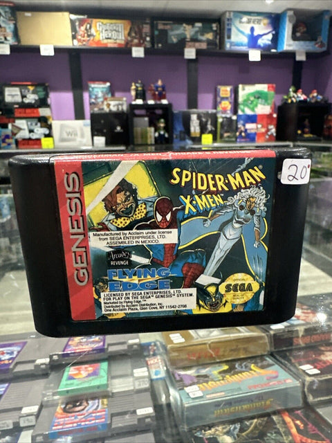 Spider-Man/X-Men: Arcade's Revenge (Sega Genesis, 1993) Authentic Tested!