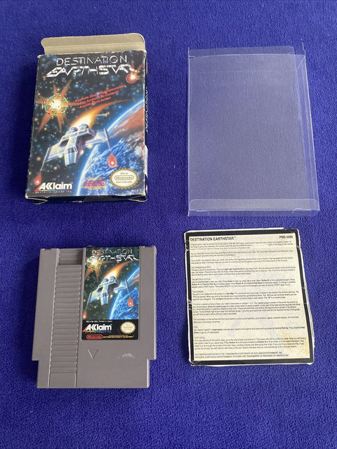 Destination Earthstar (Nintendo NES, 1990) In Box, No Manual - Tested!