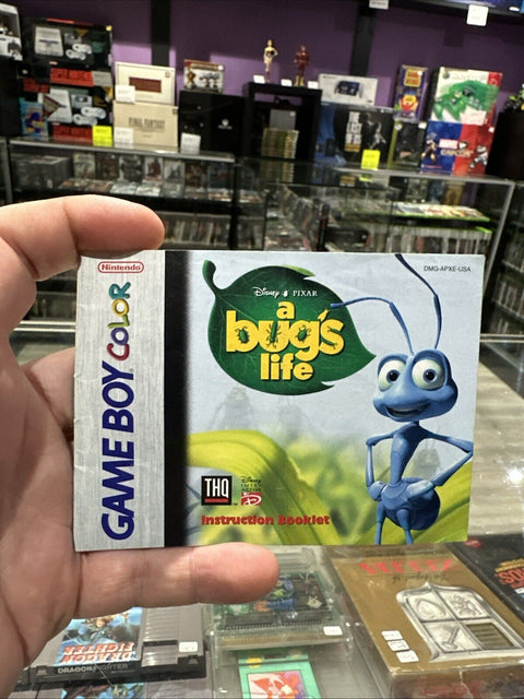 A Bug's Life Nintendo Game Boy Color Instruction Manual Booklet ONLY