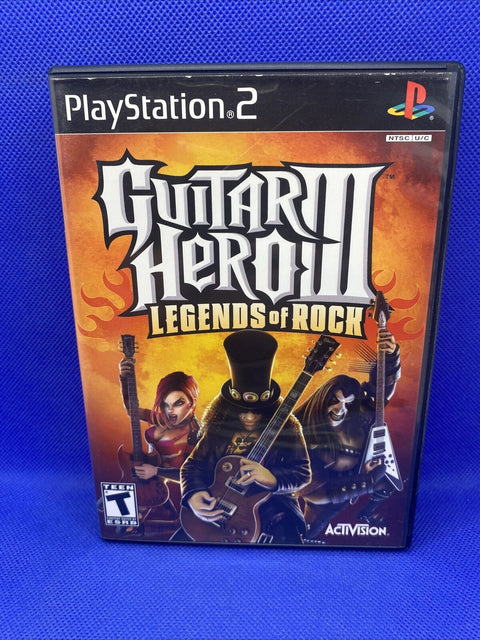 Guitar Hero III 3: Legends Of Rock (PlayStation 2, 2007) PS2 Complete Tested!