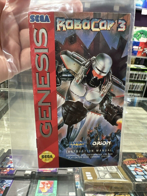 *Manual Only* Robocop 3 - Sega Genesis Instruction Booklet
