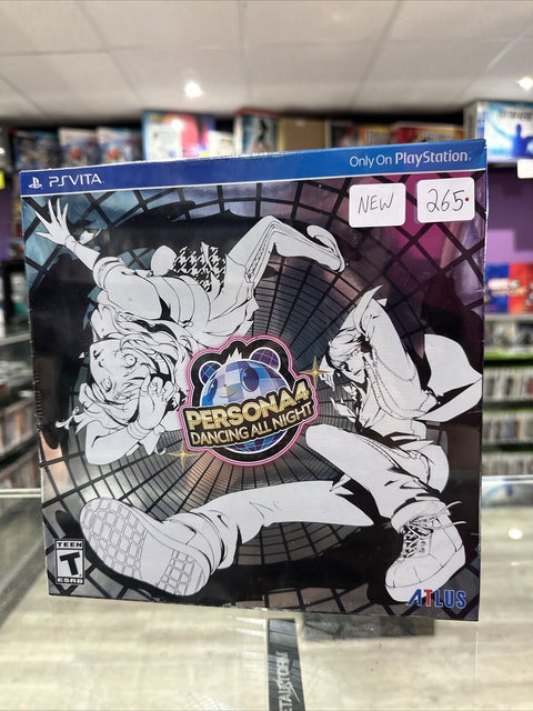 NEW! Persona 4 Dancing All Night Disco Fever Edition Playstation PS Vita Sealed!