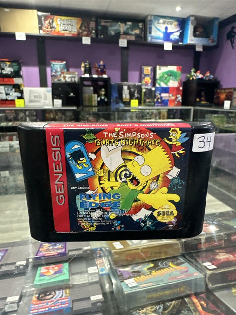 The Simpsons: Bart's Nightmare (Sega Genesis, 1993) Tested!