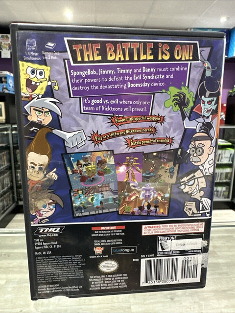 Nicktoons Unite (Nintendo GameCube, 2005) CIB Complete Tested!