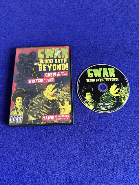 GWAR - Blood Bath and Beyond (DVD, 2006) Tested!