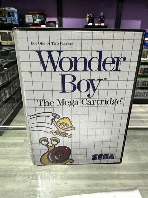 Wonder Boy (Sega Master System, 1987) SMS CIB Complete Tested!