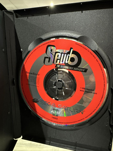 Scud: The Disposable Assassin (Sega Saturn, 1997) Authentic Disc Only - Tested!