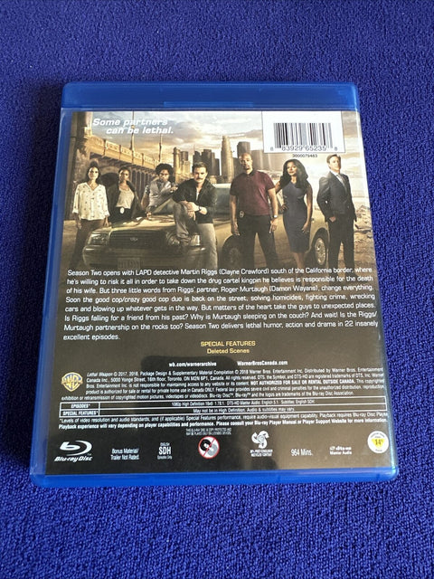 Lethal Weapon The Complete Second Season - Blu Ray Season 2 Set