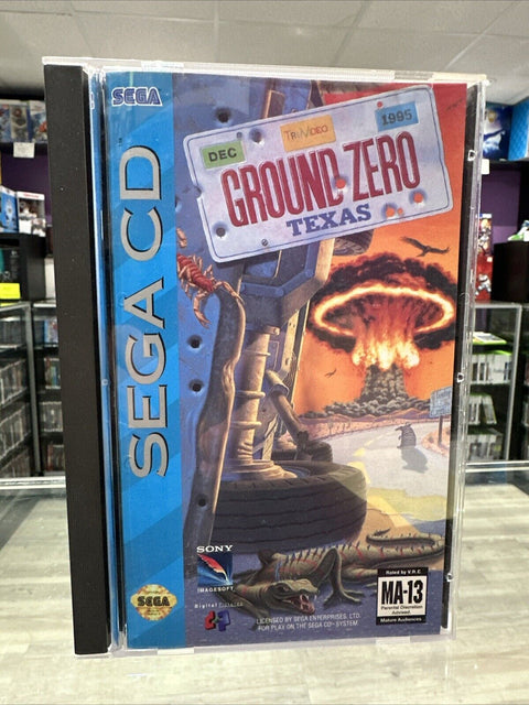 Ground Zero Texas (Sega CD, 1993) CIB Complete Tested!