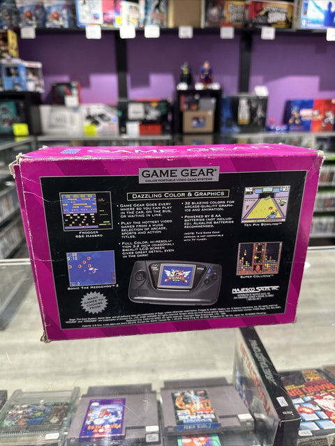 SEGA Game Gear Handheld System - Black - CIB Complete In Box - Tested!